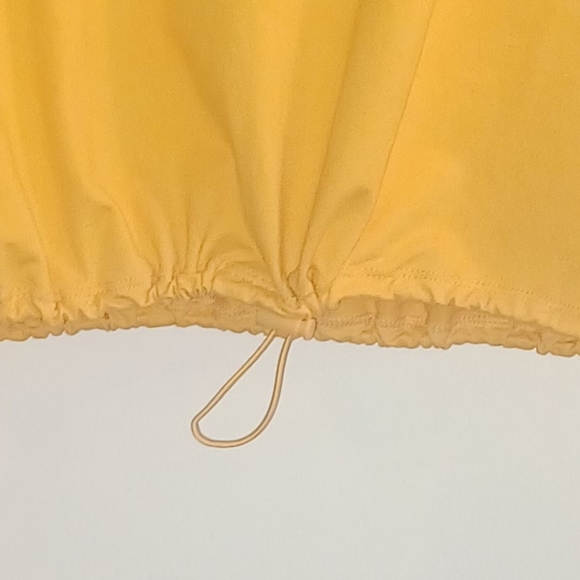 Streetwear Society  Yellow Long Sleeve  Crop Top - Picture 3 of 3